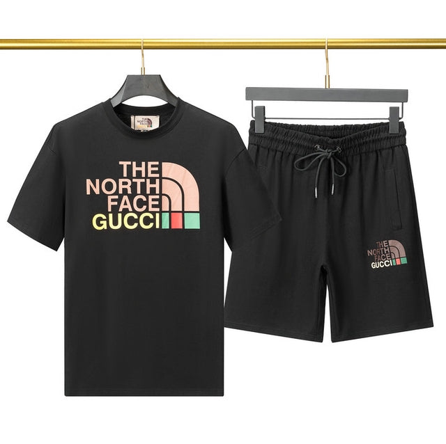 NF by GG Men Suit T-Shirt Shorts 2-Piece Set